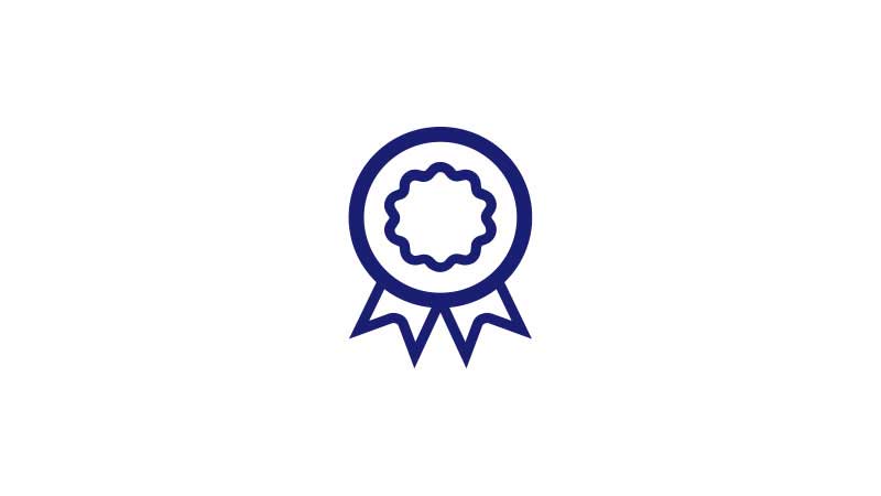 An illustration of an award ribbon.
