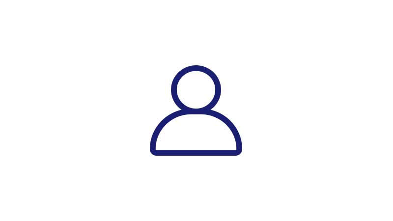 An illustration representing a user.